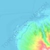 Mapa topográfico Faa'a, altitud, relieve