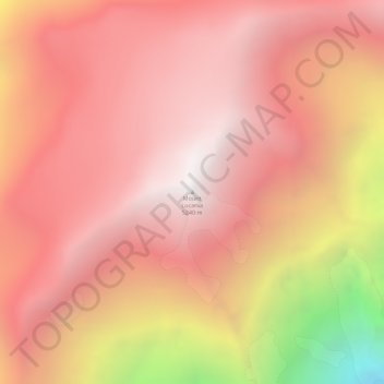 Mapa topográfico Mount Lucania, altitud, relieve