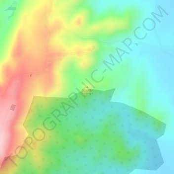 Mapa topográfico Serra da Formiga, altitud, relieve