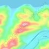 Mapa topográfico Cerro Naiguata, altitud, relieve