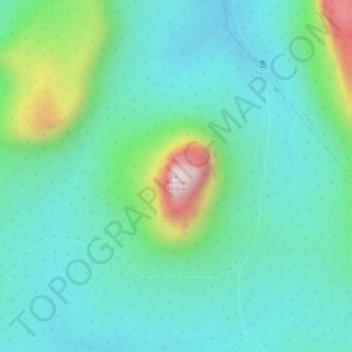 Mapa topográfico Morrão, altitud, relieve