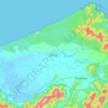 Mapa topográfico Berrihane, altitud, relieve
