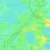 Mapa topográfico Sylvan Lake, altitud, relieve