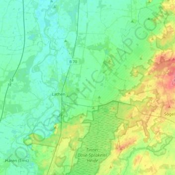 Mapa topográfico 49762, altitud, relieve