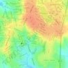 Mapa topográfico Setor Alto da Glória, altitud, relieve