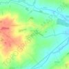 Mapa topográfico Bradden, altitud, relieve