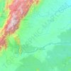 Mapa topográfico Meta, altitud, relieve