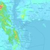 Mapa topográfico Tacloban, altitud, relieve