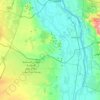 Mapa topográfico Menfis y su necrópolis – Zonas de las pirámides desde Guizeh hasta Dahshur, altitud, relieve