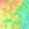 Mapa topográfico Chapel Hill, altitud, relieve
