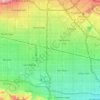 Mapa topográfico Los Angeles City Council District 6, altitud, relieve