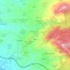 Mapa topográfico Nívar, altitud, relieve