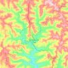 Mapa topográfico Formosa do Sul, altitud, relieve