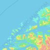 Mapa topográfico Ålesund, altitud, relieve