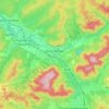 Mapa topográfico Raon-l'Étape, altitud, relieve