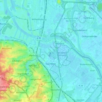 Mapa topográfico 21079, altitud, relieve