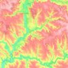 Mapa topográfico Катеринопільська селищна громада, altitud, relieve
