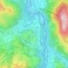 Mapa topográfico Aspin-en-Lavedan, altitud, relieve