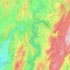 Mapa topográfico Lac de Vouglans, altitud, relieve