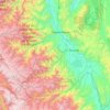 Mapa topográfico Tocache, altitud, relieve