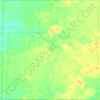 Mapa topográfico Beseman Township, altitud, relieve