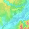 Mapa topográfico Saint-Alban-Auriolles, altitud, relieve