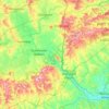 Mapa topográfico North Dorset, altitud, relieve