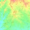 Mapa topográfico Sampués, altitud, relieve