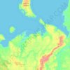 Mapa topográfico Заполярный район, altitud, relieve