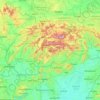 Mapa topográfico Eslovaquia, altitud, relieve