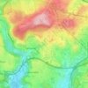 Mapa topográfico Carnaxide, altitud, relieve