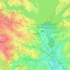 Mapa topográfico Lewisville, altitud, relieve