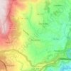 Mapa topográfico Mondrões, altitud, relieve