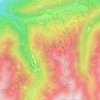 Mapa topográfico Aprica, altitud, relieve