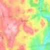 Mapa topográfico Burlington, altitud, relieve