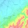 Mapa topográfico Caloto, altitud, relieve