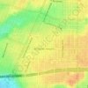 Mapa topográfico Arlington Heights, altitud, relieve