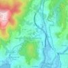 Mapa topográfico Campañó, altitud, relieve