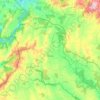 Mapa topográfico Xermade, altitud, relieve