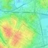 Mapa topográfico Mbocayaty, altitud, relieve