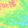 Mapa topográfico River Piddle, altitud, relieve