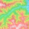 Mapa topográfico Calasca-Castiglione, altitud, relieve