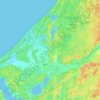 Mapa topográfico Ādažu novads, altitud, relieve