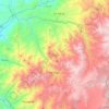Mapa topográfico La Vega, altitud, relieve