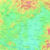 Mapa topográfico Hungría, altitud, relieve