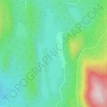 Mapa topográfico Badger Lake, altitud, relieve