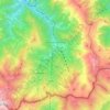 Mapa topográfico Limone Piemonte, altitud, relieve