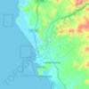 Mapa topográfico Chimbote, altitud, relieve