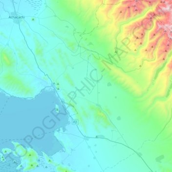 Mapa topográfico Batallas, altitud, relieve