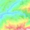 Mapa topográfico Pinos Genil, altitud, relieve